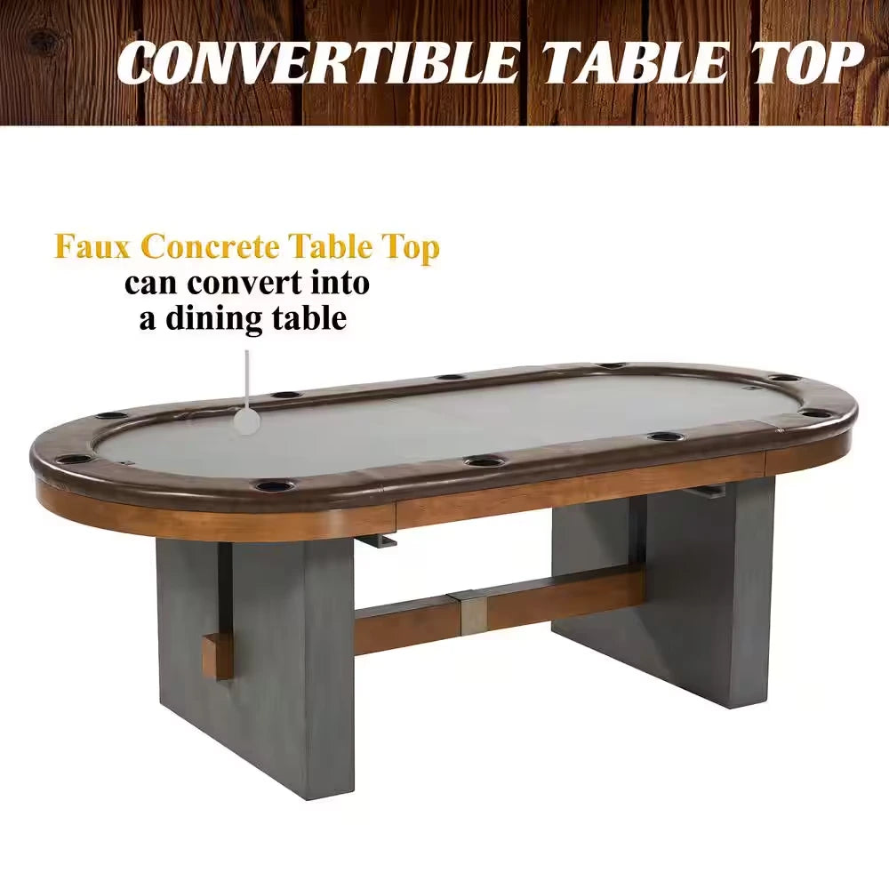 10-Player Poker Table with Dining Table Top — product view 5