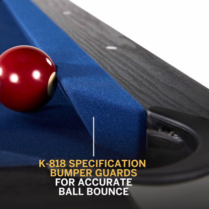 7 Ft Arcade Billiard Table with Pool Ball and Cue Stick Set (84 in X 48 In)