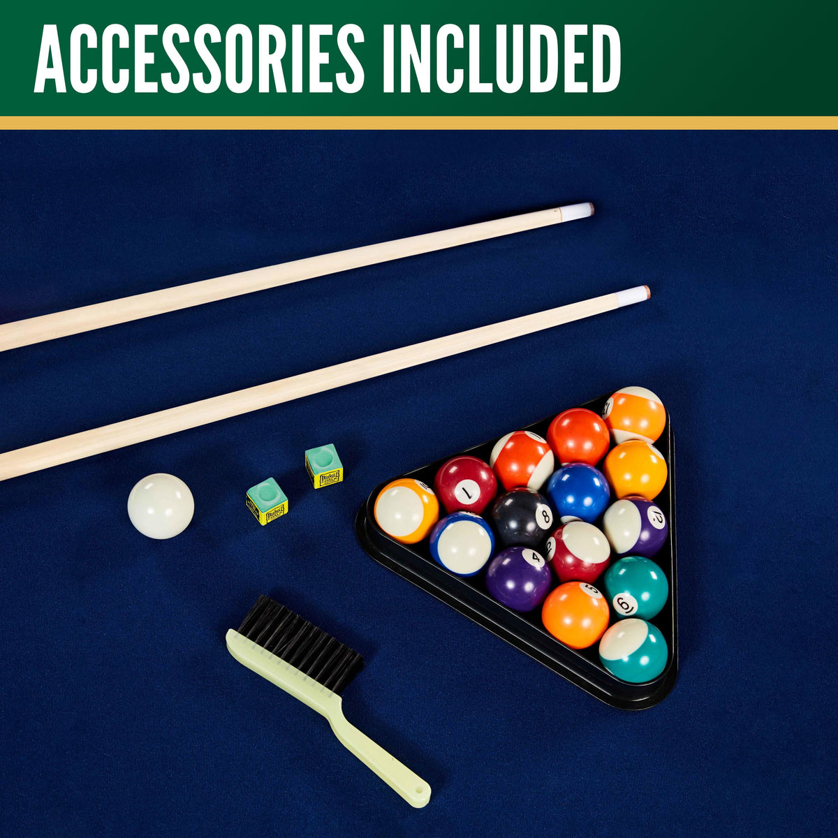 7 Ft Arcade Billiard Table with Pool Ball and Cue Stick Set (84 in X 48 In)