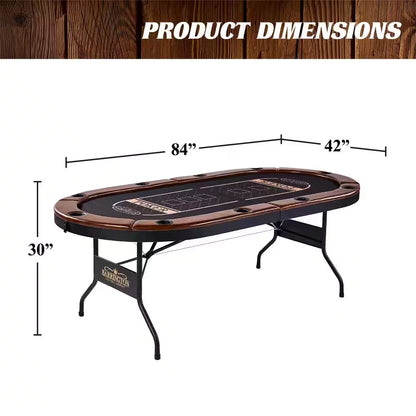 Charleston Collection 10 Player Poker Table - No Assembly Required — product view 3