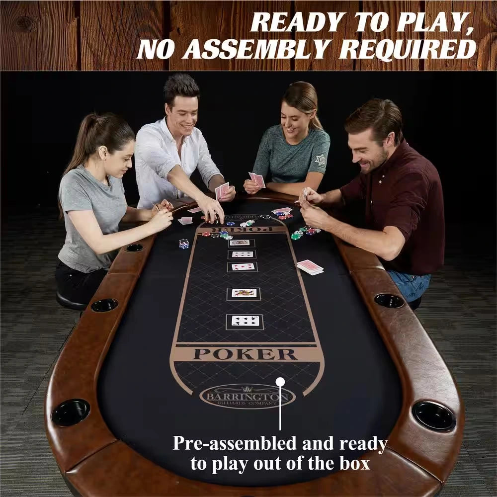 Charleston Collection 10 Player Poker Table - No Assembly Required — product view 6