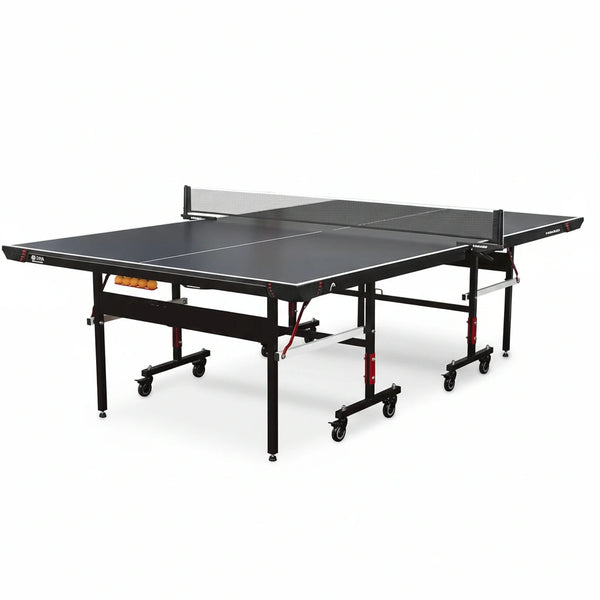 Summit USA Indoor Table Tennis Table, Competition Grade Net, 10 Minute Easy Set up – Ping Pong Table with Playback Mode