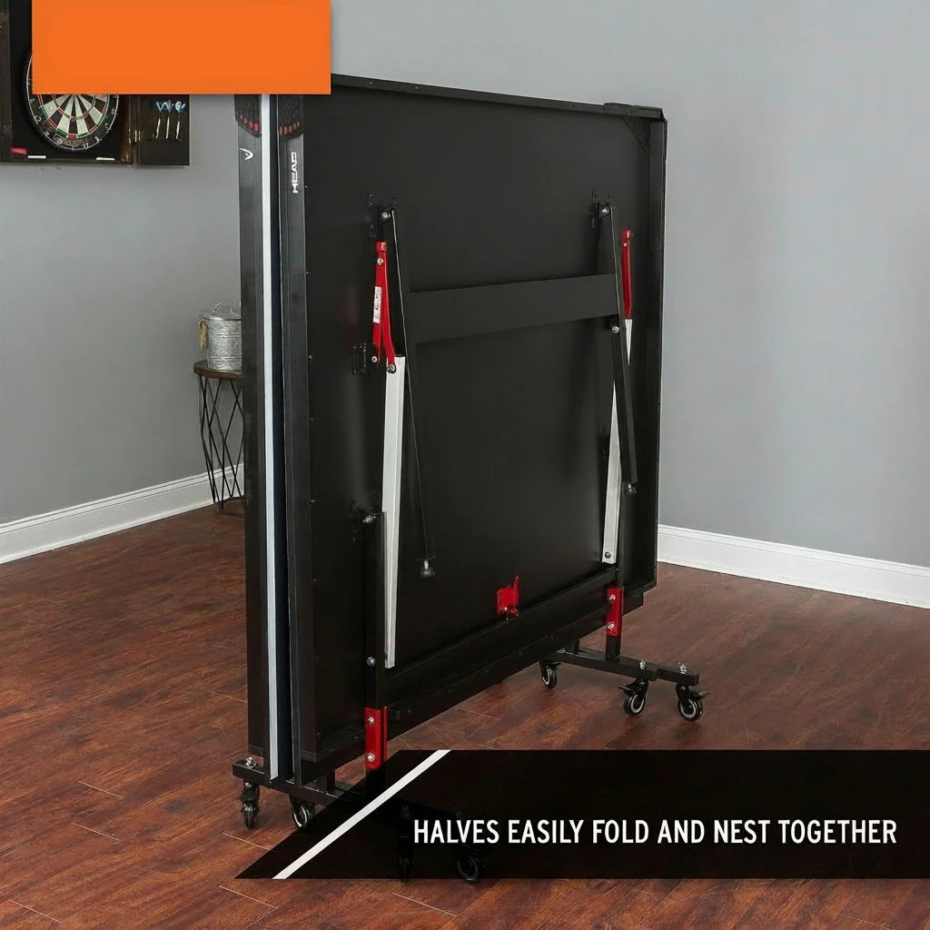 Summit USA Indoor Table Tennis Table, Competition Grade Net, 10 Minute Easy Set up – Ping Pong Table with Playback Mode — product view 5