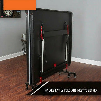 Summit USA Indoor Table Tennis Table, Competition Grade Net, 10 Minute Easy Set up – Ping Pong Table with Playback Mode — product view 5