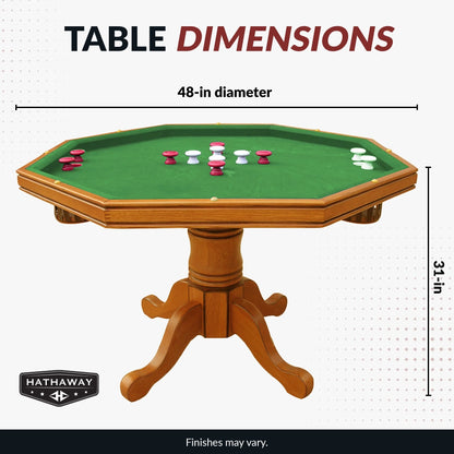Kingston Oak 3-In-1 Poker Table — product view 2