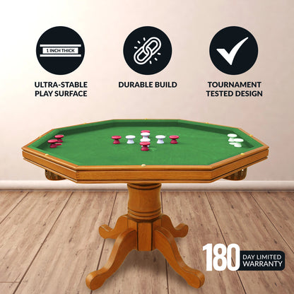 Kingston Oak 3-In-1 Poker Table — product view 4