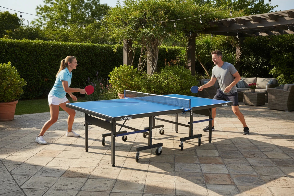 Nova Pro plus Indoor/Outdoor Table Tennis Table + Waterproof Ping Pong Table Cover – Heavy-Duty, Outdoor Protection — product view 3